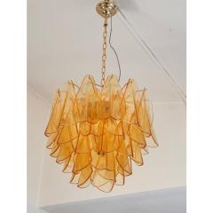 Contemporary Modern Amber Rondini Murano Glass Chandelier - 4460694