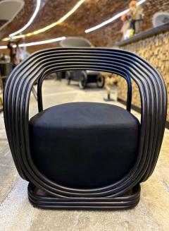 Contemporary Modern Black Bamboo Bentwood Armchair or Lounge Chair IDN 2023 - 3484213