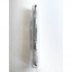 Contemporary Modern Clear Graniglia Canalina Murano Glass Wall Sconce - 4718639