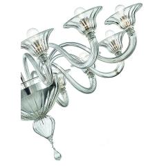 Contemporary Modern Elegant Rigadin Murano Glass Chandelier - 4350366