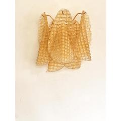 Contemporary Modern Gold Granigli Rondini Murano Wall sconces Set of 2 - 4460644