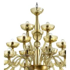Contemporary Modern Huge Champagne Murano Glass Chandelier - 4350396