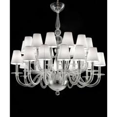 Contemporary Modern Huge Transparent Murano Glass Chandelier - 4566963