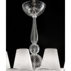 Contemporary Modern Huge Transparent Murano Glass Chandelier - 4592385