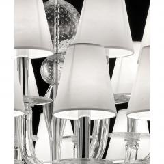 Contemporary Modern Huge Transparent Murano Glass Chandelier - 4592386