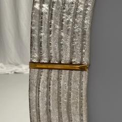 Contemporary Modern Italian Wall Mirrors Murano Glass Silver Leaf Brass - 3859733