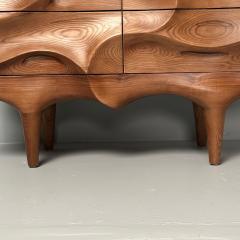 Contemporary Modern Sculptural Cabinets Stained Ash Wood 2024 - 3456834