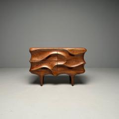 Contemporary Modern Sculptural Cabinets Stained Ash Wood 2024 - 3456835