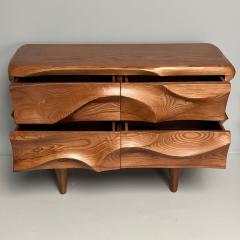 Contemporary Modern Sculptural Cabinets Stained Ash Wood 2024 - 3456837