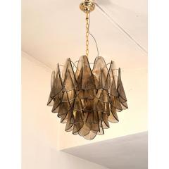 Contemporary Modern Smoked Fum Rondini Murano Glass Chandelier - 4460664
