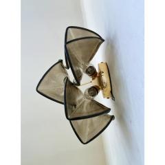 Contemporary Modern Smoked Fum Rondini Murano Wall Sconces Set of Two - 4460651