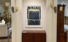 Contemporary Modern Wall Sconces Branch Motif Bronze Marble 21st C  - 3867937