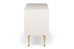 Contemporary Modern White Lustrosa Cabinet and Natural Wood 2 Drawer Dresser - 4161601