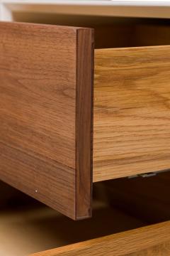 Contemporary Modern White Lustrosa Cabinet and Natural Wood 2 Drawer Nightst - 4665257