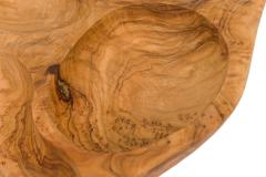 Contemporary Modernist Olive Wood Multi Compartment Tray - 4675138