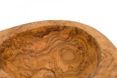 Contemporary Modernist Olive Wood Multi Compartment Tray - 4675139