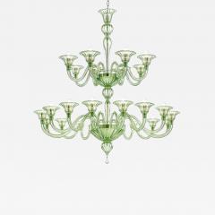 Contemporary Monumental Murano Glass Chandelier With Rigadin Detailing - 4634516