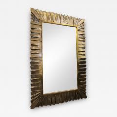 Contemporary Murano Mirror in Amber Bronze Glass in Stock - 2400217