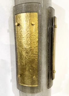 Contemporary Murano Wall Lights Smoked Glass Italy - 4246048