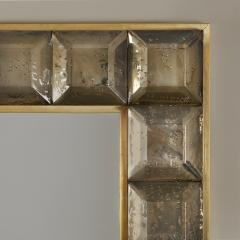 Contemporary Murano glass and brass fume Jewel mirror - 3594137