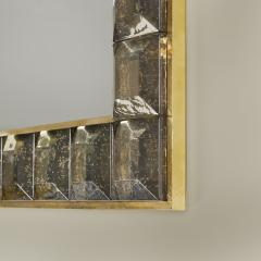 Contemporary Murano glass and brass fume Jewel mirror - 3594144