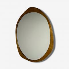 Contemporary Organic Modern Freeform Wall Mirror Brass 21st C  - 4116741
