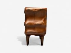 Contemporary Organic Modern Sculptural Cabinet Stained Ash Wood 21st C  - 3976864