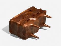 Contemporary Organic Modern Sculptural Cabinet Stained Ash Wood 21st C  - 3976865