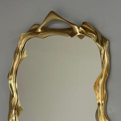 Contemporary Organic Modern Surrealist Bronze Wall Mirrors Free Form - 3795922