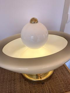 Contemporary Pair of Brass Murano Glass Fountain Lamps Italy - 2475368