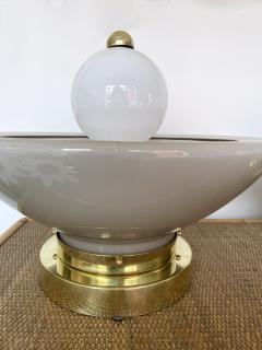 Contemporary Pair of Brass Murano Glass Fountain Lamps Italy - 2475379