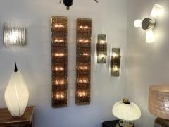 Contemporary Pair of Brass and Cola Gold Leaf Murano Glass Sconces Italy - 2830693