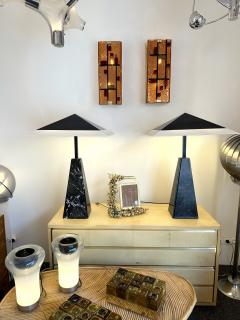 Contemporary Pair of Brass and Coral Murano Glass Sconces Italy - 3540105