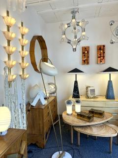 Contemporary Pair of Brass and Coral Murano Glass Sconces Italy - 3540106