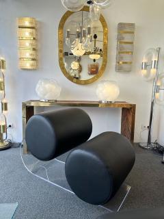 Contemporary Pair of Brass and Murano Glass Sconces Italy - 3128927