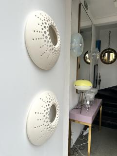 Contemporary Pair of Ceramic Sconces Italie - 3671377