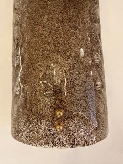 Contemporary Pair of Cola Granita Murano Glass and Brass Sconces Italy - 4104036