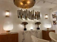 Contemporary Pair of Cola Granita Murano Glass and Brass Sconces Italy - 4104038