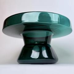 Contemporary Pair of Round Hand Blown Murano Glass Coffee Tables - 4583842