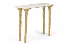Contemporary Palm Style Gilt Console Table 1 - 3169083