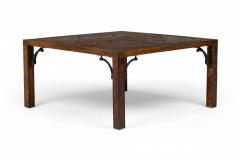 Contemporary Parquetry Wooden Floor Tile Coffee Table - 4657628
