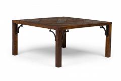 Contemporary Parquetry Wooden Floor Tile Coffee Table - 4657633