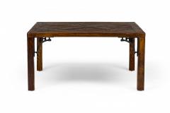 Contemporary Parquetry Wooden Floor Tile Coffee Table - 4657634
