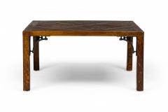 Contemporary Parquetry Wooden Floor Tile Coffee Table - 4657635