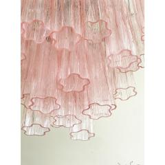 Contemporary Pink Tronchi Murano Glass Chandelier - 4303346