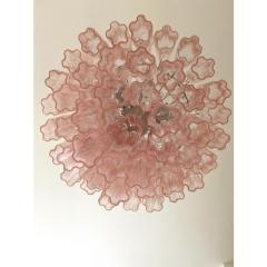 Contemporary Pink Tronchi Murano Glass Chandelier - 4303347
