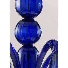 Contemporary Pop Blue Ocean Murano Style Glass Chandelier 8 Arms - 4445950