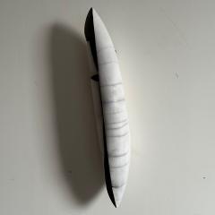 Contemporary Porcelain Wall Art Hanging Vessel by Ceramic Artist Paula Murray - 3414339