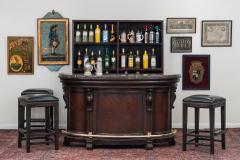 Contemporary Post War Leather Bar Stools - 1378358