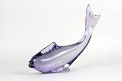 Contemporary Purple Murano Glass Fish Italy circa 1970 - 3488898